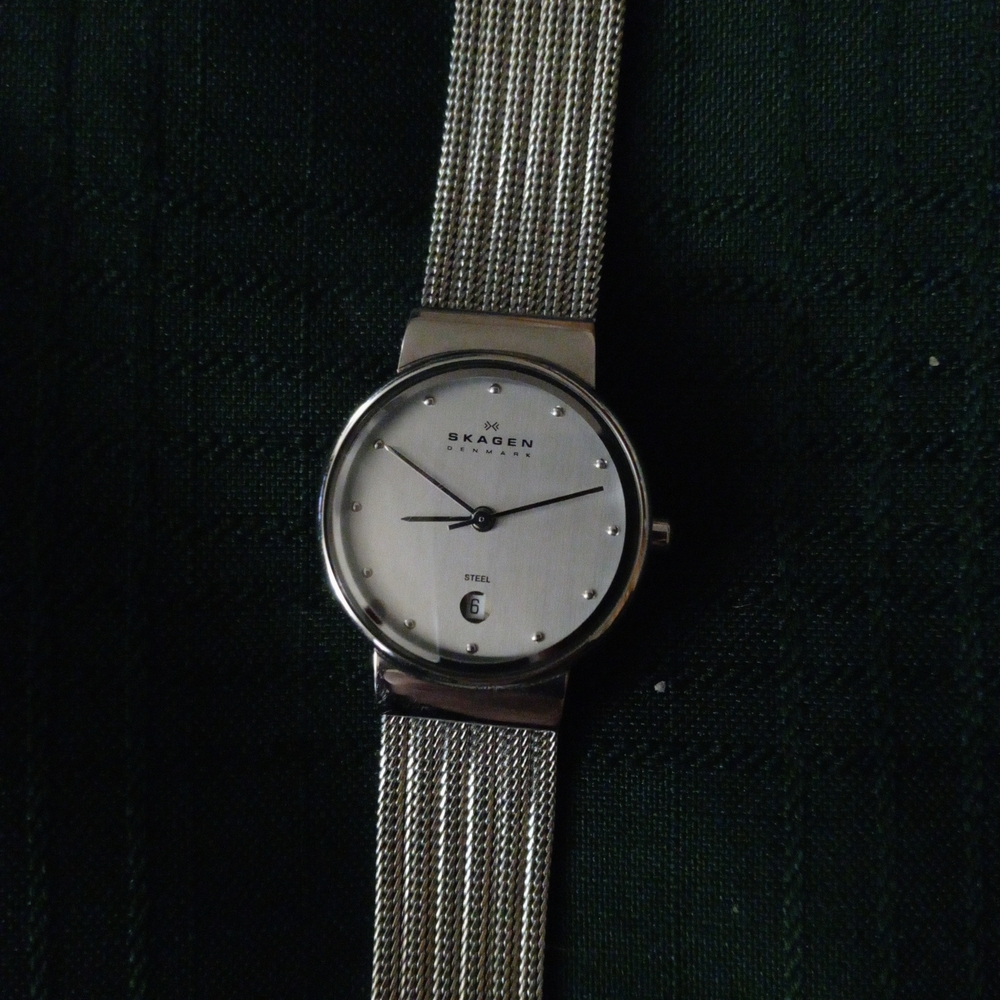 Skagen Silver Mesh Strap Watch